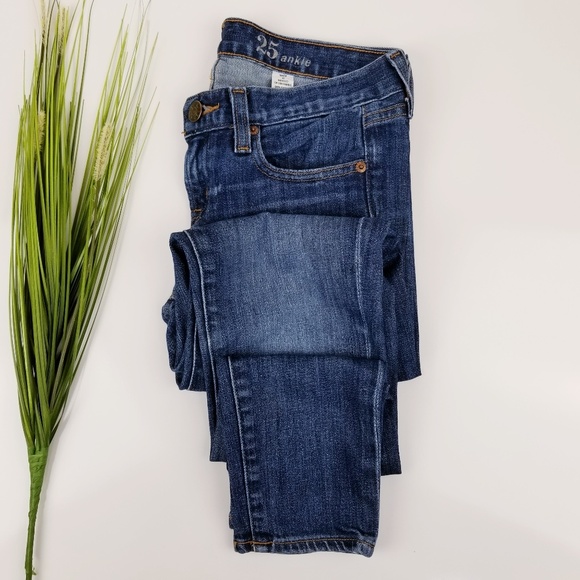 J. Crew Denim - J Crew Toothpick Skinny Ankle Jeans  Sz 25